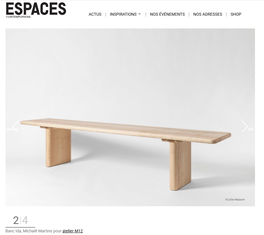 The IDA bench was selected as one of the best Swiss designs of 2025
